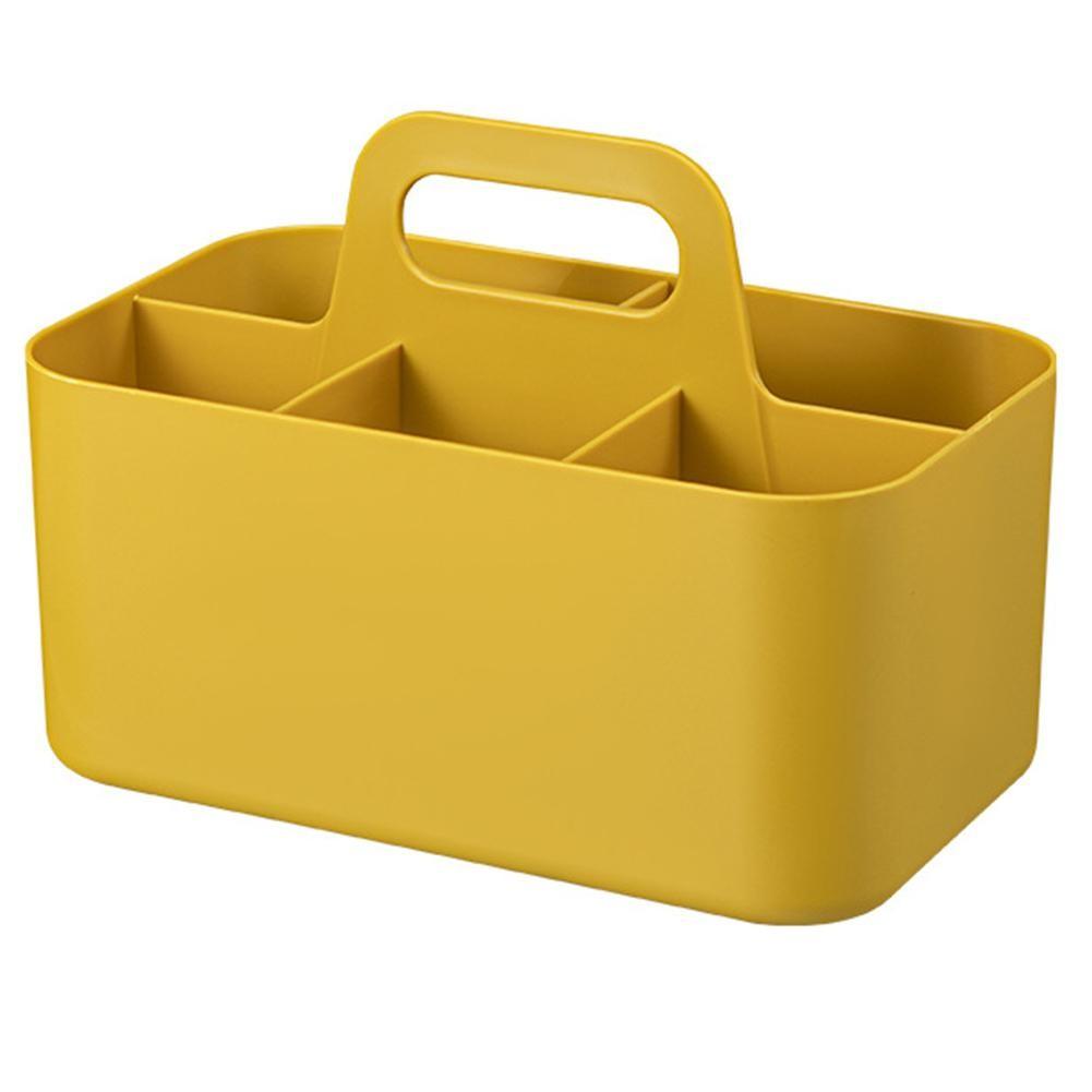 Aesthetic Plastic Storage Solution with Removable Dividers for Convenience