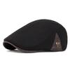 Men's Autumn Vintage Beret Hat Casual Striped Herringbone Street Octagonal Hat Suitable for Daily Wear and Outdoor Activities