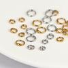 20Pcs Stainless Steel Clasps For Beading Supplies 5 6 8 Mm Necklace End Connectors Hooks Jewelry Bracelet Making