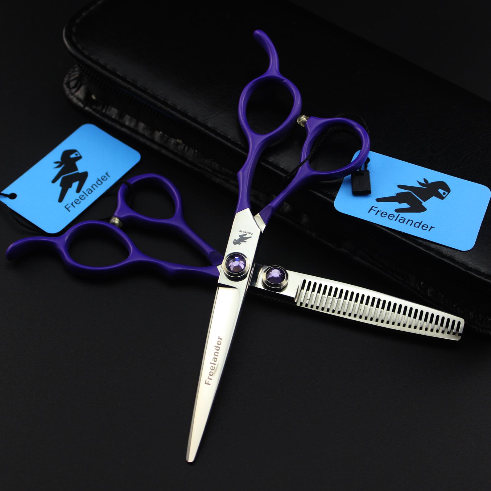 6.0 Inch Red Handle, Hair Scissors, Hair Scissors, Flat Scissors, Bangs Scissors, Tooth Scissors, Thin 6.0inch flat scissors