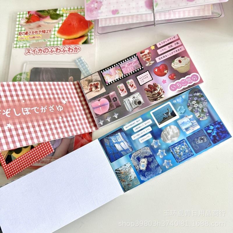 30Pcs/Lot Creative Handbook Kawaii Retro Ins Die Cutting Stickers Book Diy Scrapbook Diary Phone Case Cute Stationery Decals