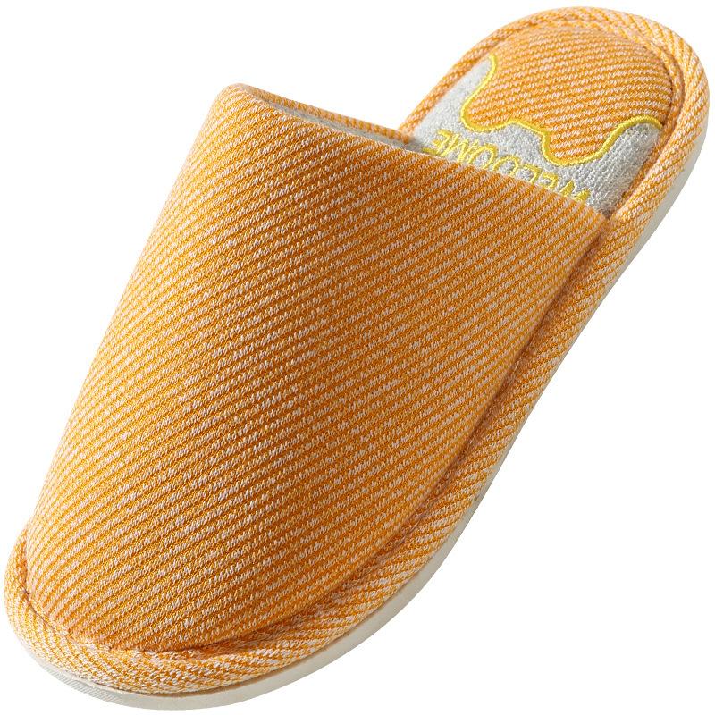 Cotton Shoes for Women's Indoor Use, Anti-slip Linen Slippers, and Warm Home Shoes