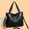 Large-capacity Single-shoulder Bag Middle-aged Fashionable and Elegant Soft Leather Commuting Handbag