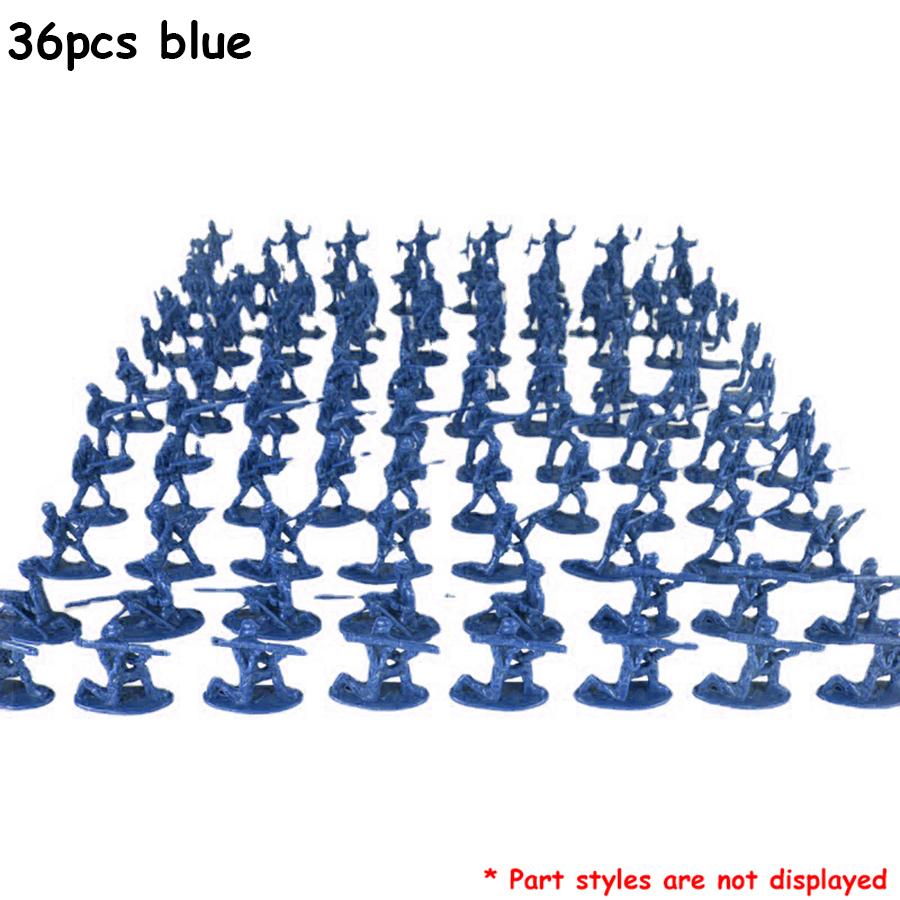36pcs 5cm Mini Soldier Model Military Sand Table Decoration War Simulation Accessories Army Themed Party Decor