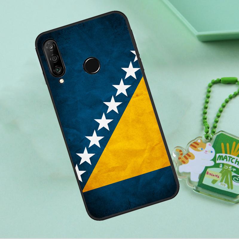 Bosnia and Herzegovina Flag For Huawei Nova Y90 Y70 Y60 Y61 Y91 Y72 9 10 SE 12i 12s 11i 5T P60 Pro P20 P30 P40 Lite Case