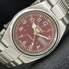 GENUINE VINTAGE SEIKO 5 AUTOMATIC JAPAN 7009A MENS MAROON DIAL WATCH A701397-5 R206a-a701397