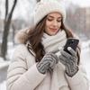 Touchscreen Compatible Winter Gloves Jacquard Knit Knit Gloves New hermal Gloves  Winter Season