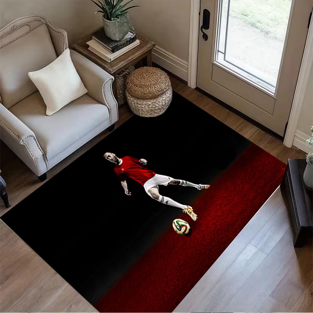 Soccer Player Uniform. Area Rug Design for Entryway Playrooms Outdoor Hallway Anti-slip Rug Office home decor