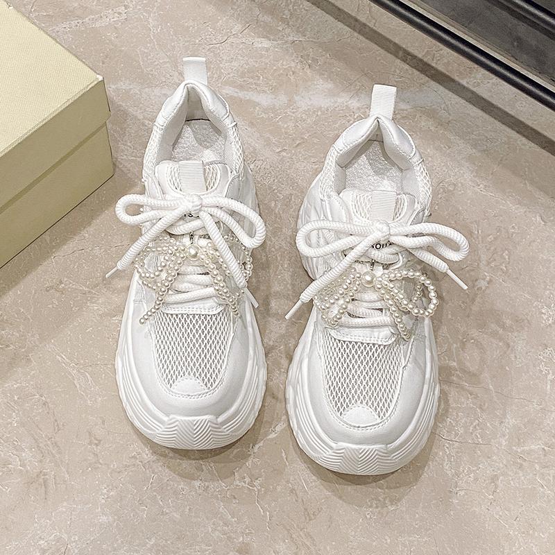 Fashion Women High Platform non-slip Sneakers Summer vulcanized Shoes 10CM Thick Sole Mesh Casual Shoes Chunky Dad Sport Sneakers