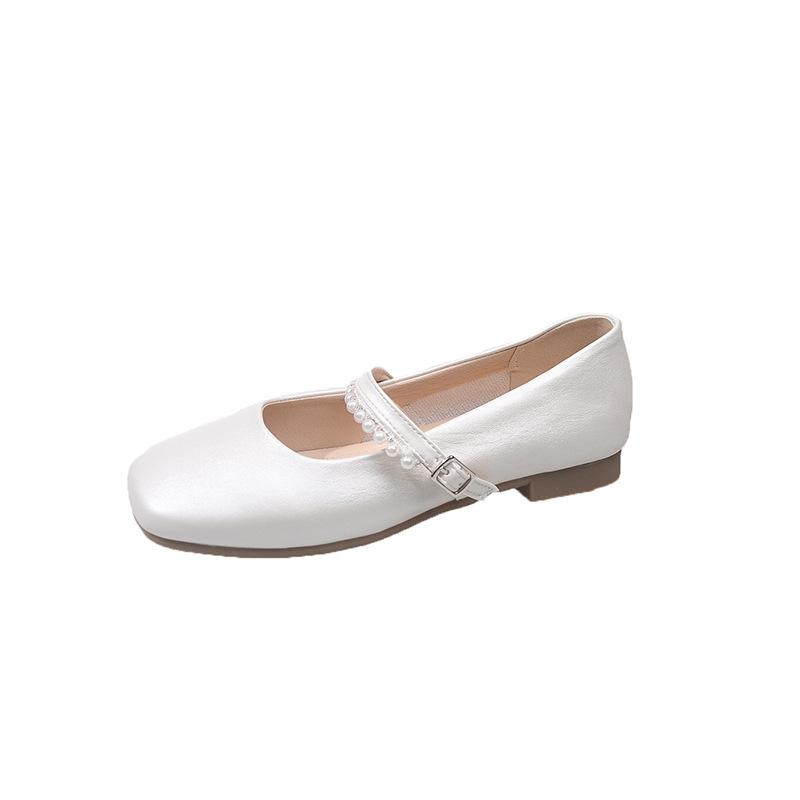 Schuhe flachsohlige Einzelschuhe Damen neue Sommer Mary Jane Schuhe mit Röcken weichsohlige Beanie Schuhe