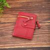 Ladies' Multi Zipper Pocket Wallet with Buckle Closure, Credit Card Slot, and ID Card Clip  Fashionable Daily Carrying Mini Wallet