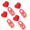 4er Set Girlande Hängende Herzen Ornamente Valentinstag Hochzeitsfeier Basteldekoration