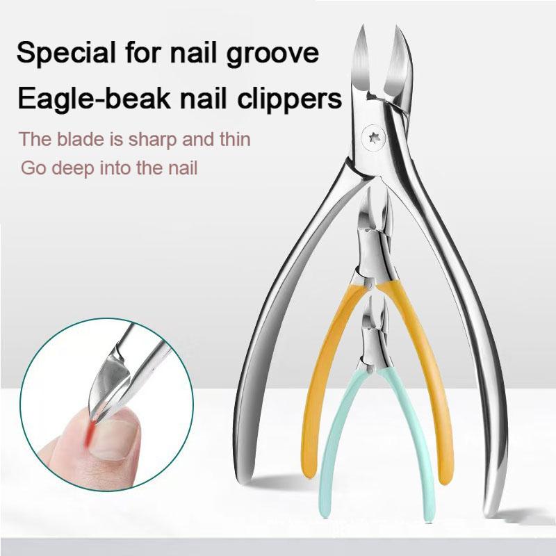 Professional Nail Clipper Nail Scissors Anti-Splash Nails Clippers Stainless Steel Pedicure Tools Deep Into Nail Grooves ZJJ03