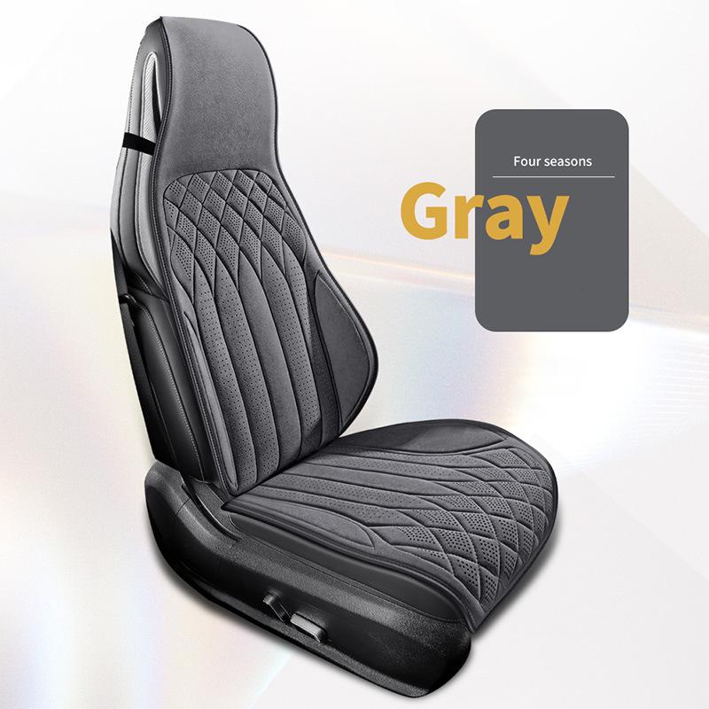 

Дышащий чехол для сиденья автомобиля Роскошный мягкий замшевый чехол для водительского сиденья Противоскользящая защитная подушка Поддержка сиденья салона автомобиля на все времена года