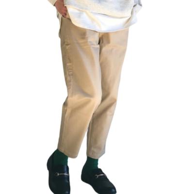 Belle Cie Sabrina Tapered Chino Cropped Pants, Pants, Pants, Women's (ST/No. 27772) (S, Beige)