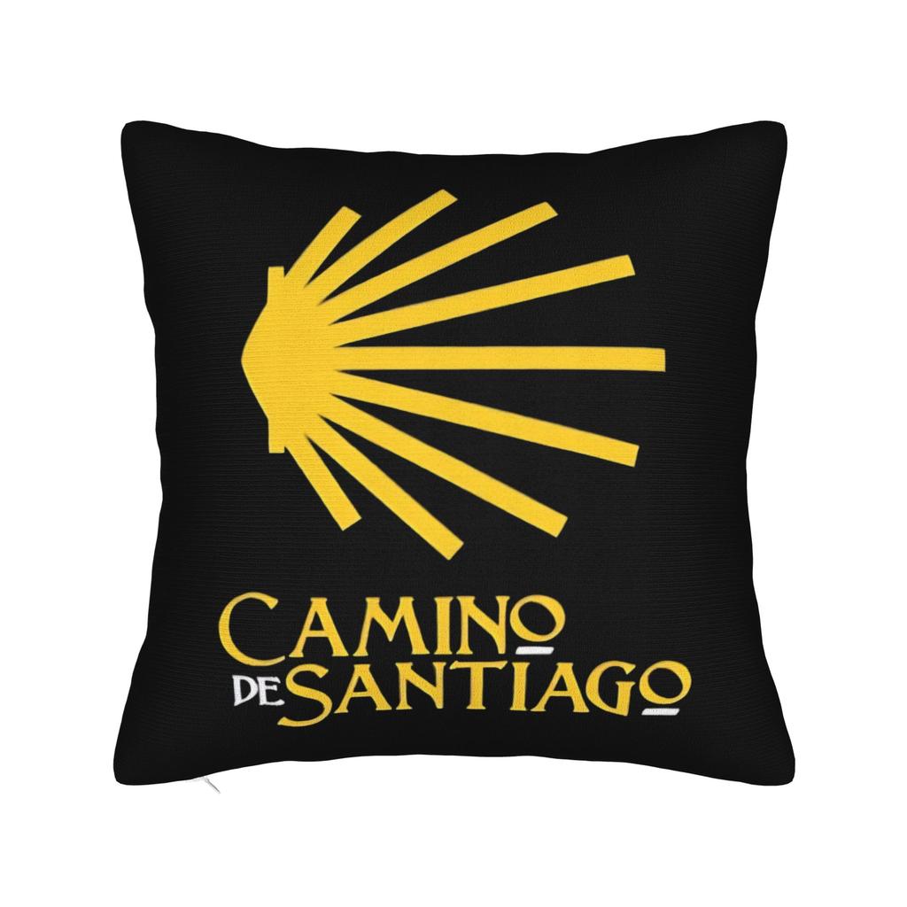 Camino De Santiago Square Pillowcases Polyester Car Shells The Way Movie Cushion Cover Cool Decor Pillow Cover 45*45