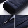 Men Suit Coat Formal Business Style Turn-down Collar Zipper Placket Long Sleeve Anti-wrinkle Men Spring Fall Jacket