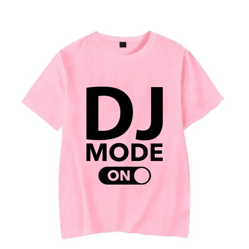 Oversized T-shirt Summer Men Women Dj Mode Print Luminous Tees Hip Hop Style Short Sleeve Harajuku DJ Glowing Tshirt for Men