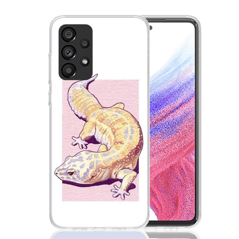 Lizards Geckos Phone Case For Samsung Galaxy A13 A14 A15 A16 A17 A53 A54 A55 A56 A33 A34 A35 A36 A23 A24 A25 A26 A05S A04S Galax