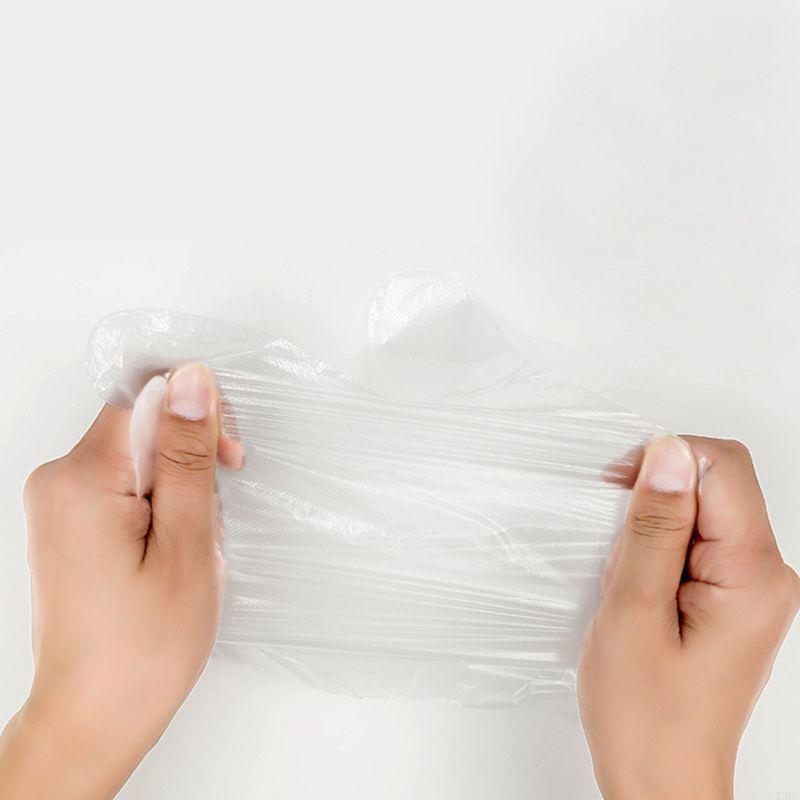 Set mit 80/100 Schutzhandschuhen aus Kunststoff, Reinigungshandschuhe für Küche, Kochen X3UC