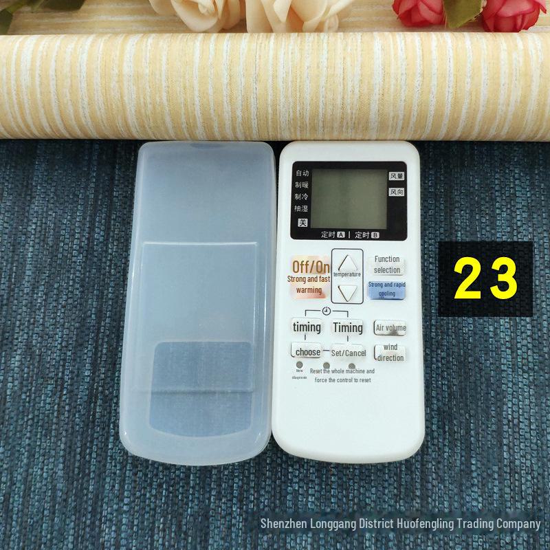 Funda protectora de silicona transparente para control remoto, antipolvo y anticaídas, para aire acondicionado, TV y decodificador
