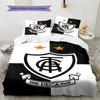 América MG Pattern Bedding Set Quilt Cover Pillowcase Home Decor Gift (1 * Duvet Cover + 2 * Pillowcase, Without Core)