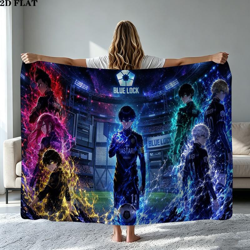 Bluelock Print Flannel Blanket High Quality Warm Comfortable Cover for All Seasons Perfect for Gifts Home Decor