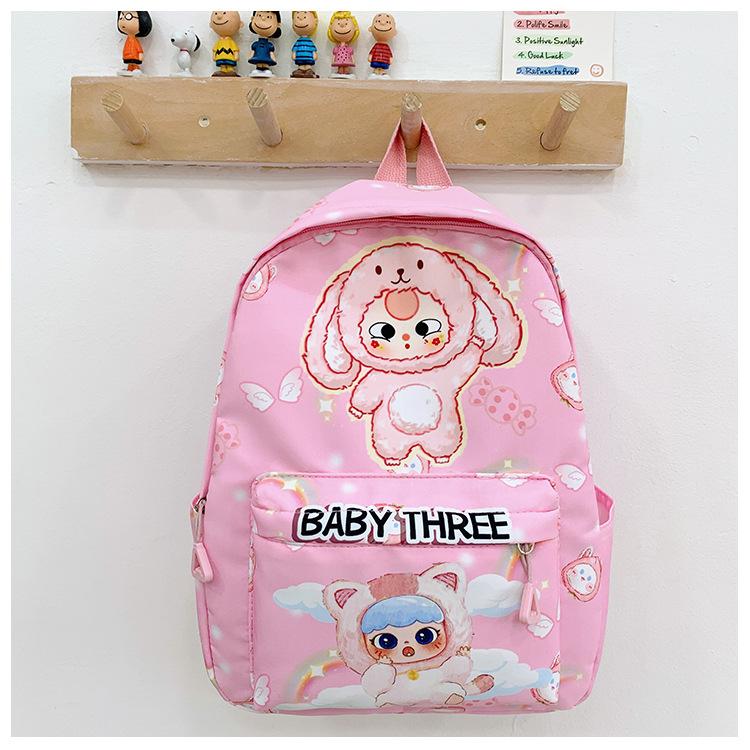 

School bag new children s backpack love cartoon 2-5 years old printed lightweight casual backpack рожевий