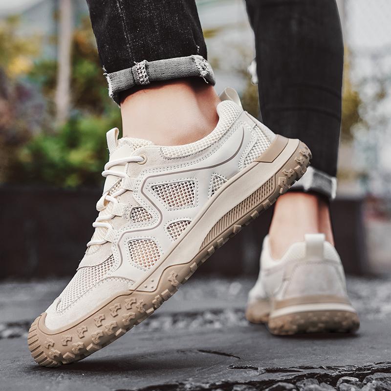 Fashion Breathable Male Mesh Shoes Outdoor Flats Tenis Sport Shoes Stylish Walking Footwear New Trainers Sandals Mens Casual Sneakers