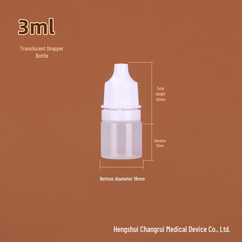 White Plastic Dropper Bottles for Ink/Eye Drops, 5-30ml Options