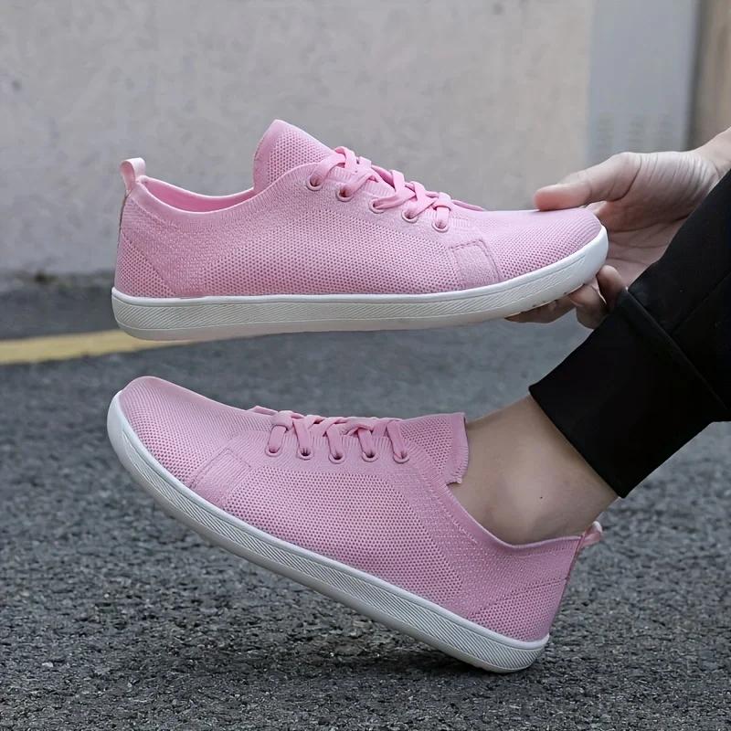 

Обувь для кросс-тренинга для мужчин и женщин Босоножки и минималистичная разбросанная подошва с широким носком Zapatillas Mujer Zapatillas Hombre Female 36 розовый