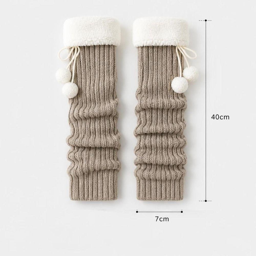 Gothic Slouchy Leg Socks Harajuku Fuzzy Cuff Leg Covers Lolita Leg Accessories For Women Girls