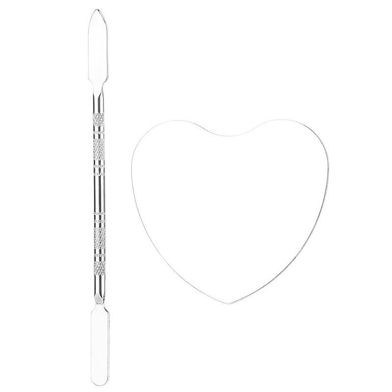 Set Paletă din Oțel Inoxidabil pentru Nail Art & Machiaj pentru Fond de Ten și Fard de Pleoape