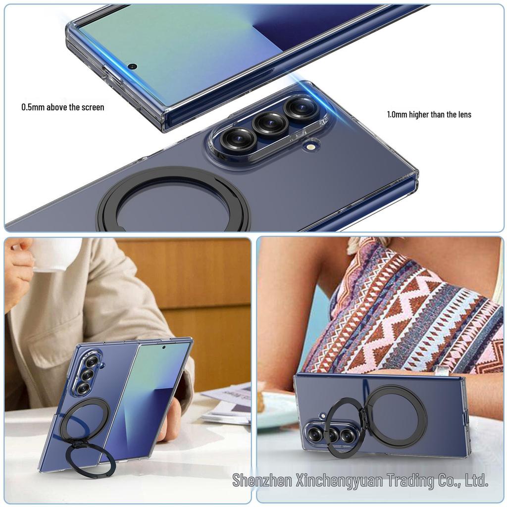 Samsung Z Fold7 360° Knob Hinge Stand Protective Case