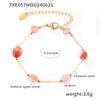 Irregular Real Natural Agate Stone Bead Combining Stainless Steel Necklace Bracelet For Women Luxury Elegant Women's Zircon Set