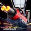 Strongest Rotating Electric Water Gun Toy With Light Spray Blaster Shooting Water Gun Beach Pool Toys Boy Adult Children Gifts