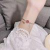 Beerenkristall süßes Armband weiblich Trick Pfirsichblüte einfach Paar Liebe süßer Schmuck Glockenring Feder Kristallarmband