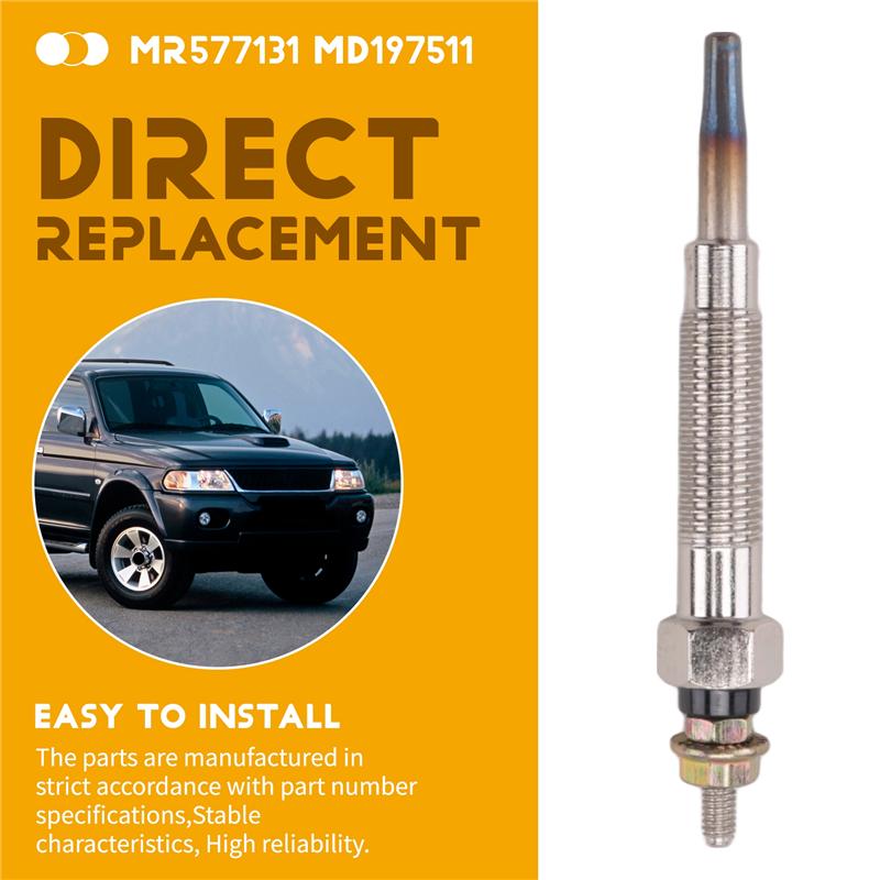 A21F-4PCS Glow Plug For PAJERO MONTERO SPORT Triton L200 L300 4D56 EXC DI-D 2.5L Accessories MD197511