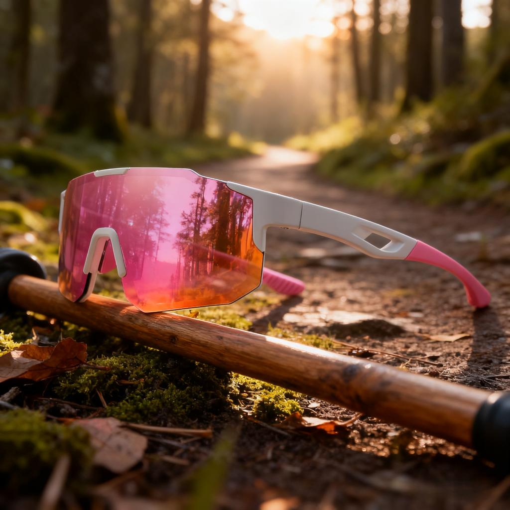 Oversized Colorful Sports Sunglasses - Wraparound Design, UV400 Unisex Comfort Fit for Cycling, Hiking & Outdoor