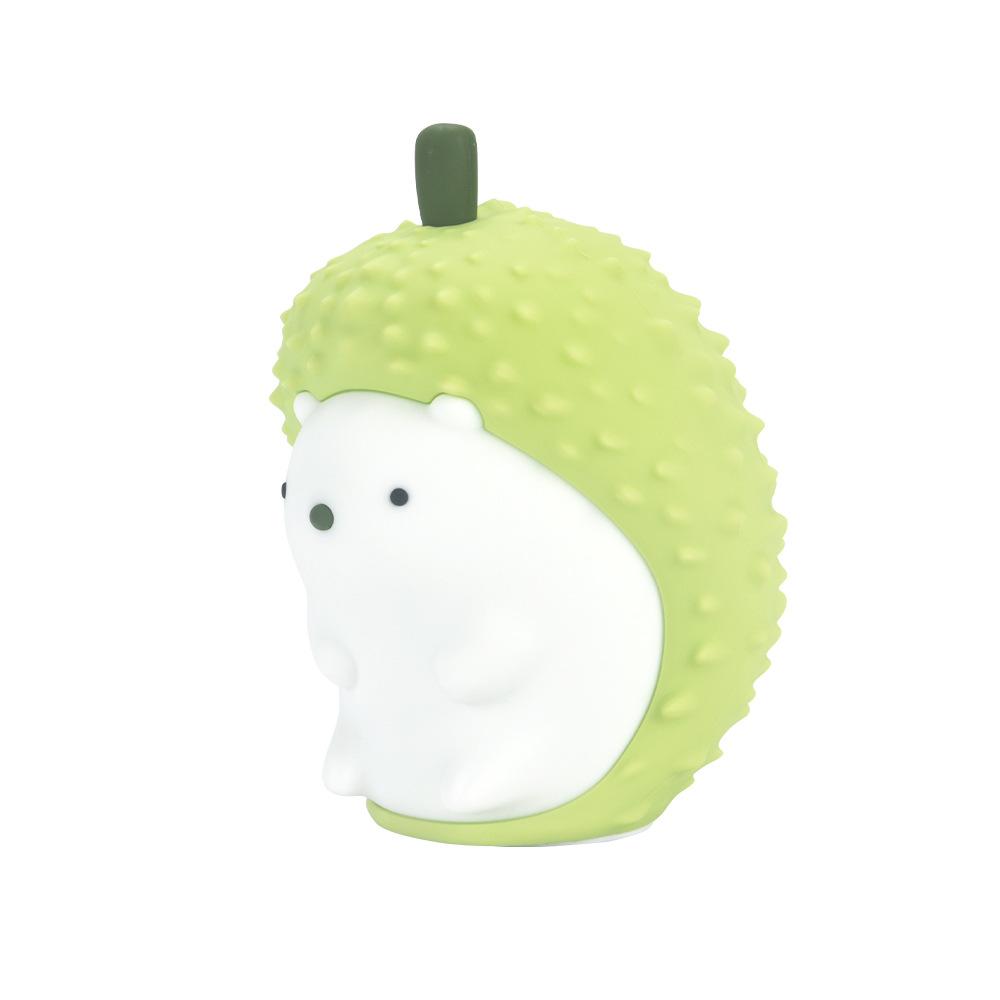 

Ночники-ёжики с регулируемой яркостью, цветные светодиодные лампы для спальни, прикроватные светильники с зарядкой через USB 4.6W зелёный