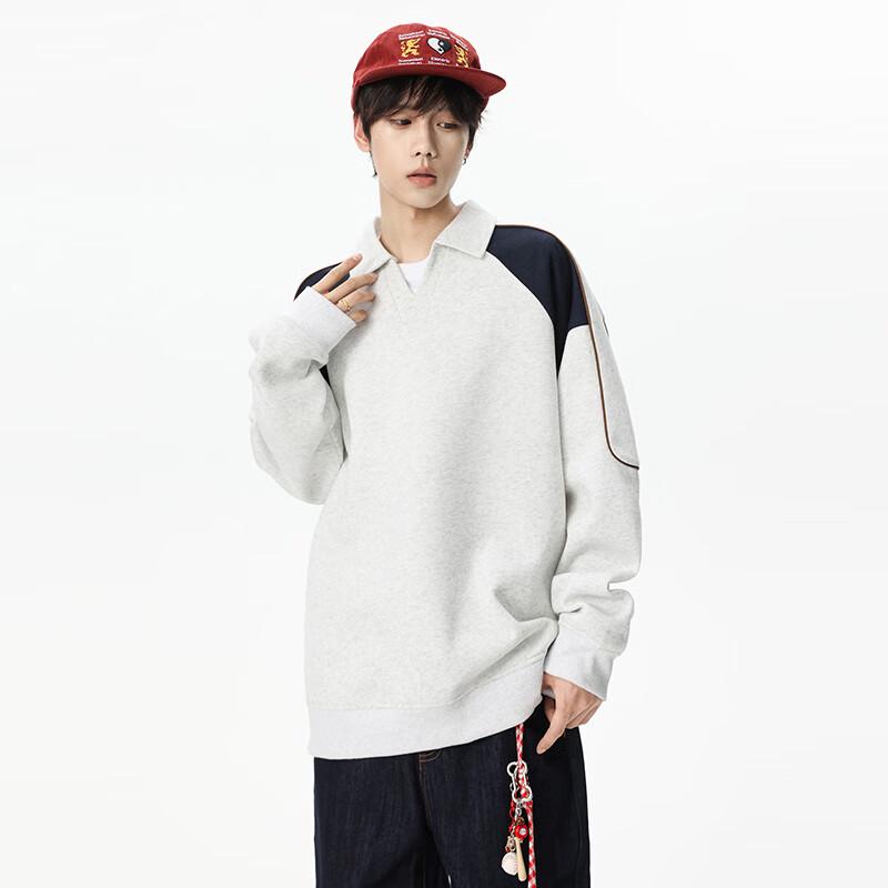 TOM ADAM Dekonstruierter Revers Langarm Hoodie