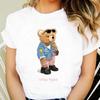 Printed Womens S Cute Clothing Short Sleeve Clothing Cartoon Cute Bear Pattern Tshirt Fashion Womens Casual Versatile Tshi