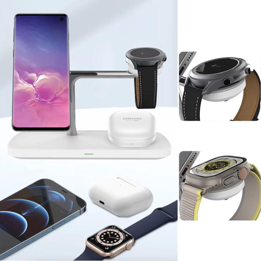 Tech-Protect Qi15W-A45 3In1 Magnetic Magsafe Wireless Charger Black