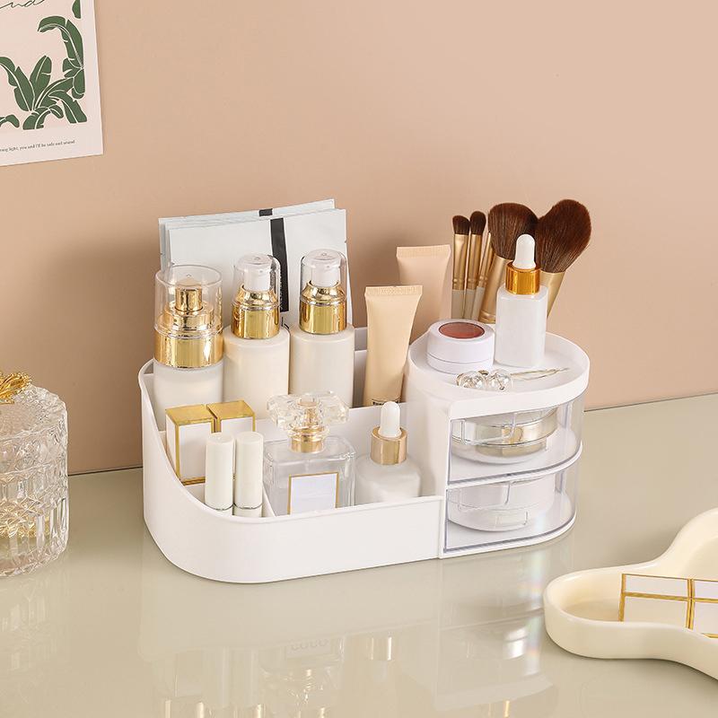Table Makeup Storage Box Cosmetic Storage Organizer Jewelry Nail Polish Dormitory Makeup Container Desktop Sundries Storage Box