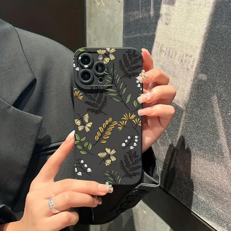 Abstract Plants Silicone Soft Phone Case For Xiaomi Mi 14 13 12 12T 13T Pro 11 Lite NE Poco F5 X5 X3 M6 Pro 4G Shockproof Cover