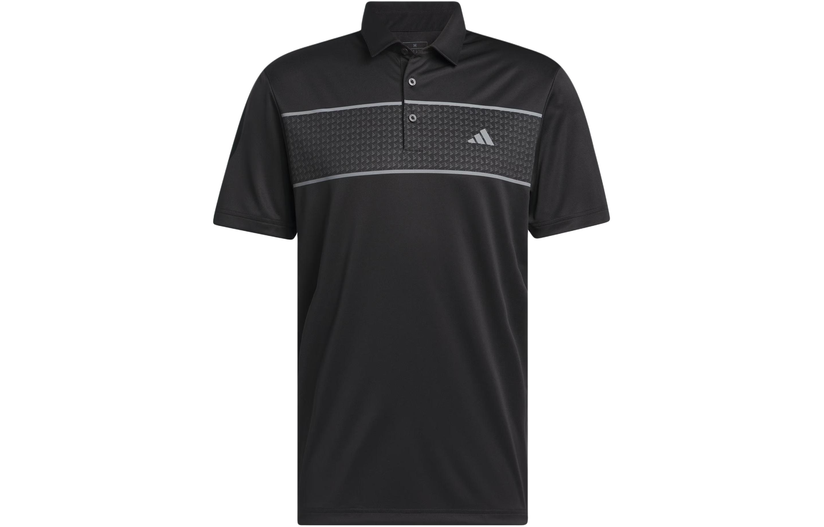 Adidas Chest Stripe Polo Shirt Polo Shirt Men s Black IS7127 L