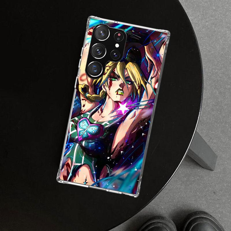 JoJo's Bizarre Adventure Jolyne Cujoh Phone Case Cover for Samsung Galaxy S26 S25 Edge S24 S23 Ultra S22 Plus S21 FE S20 + Art C