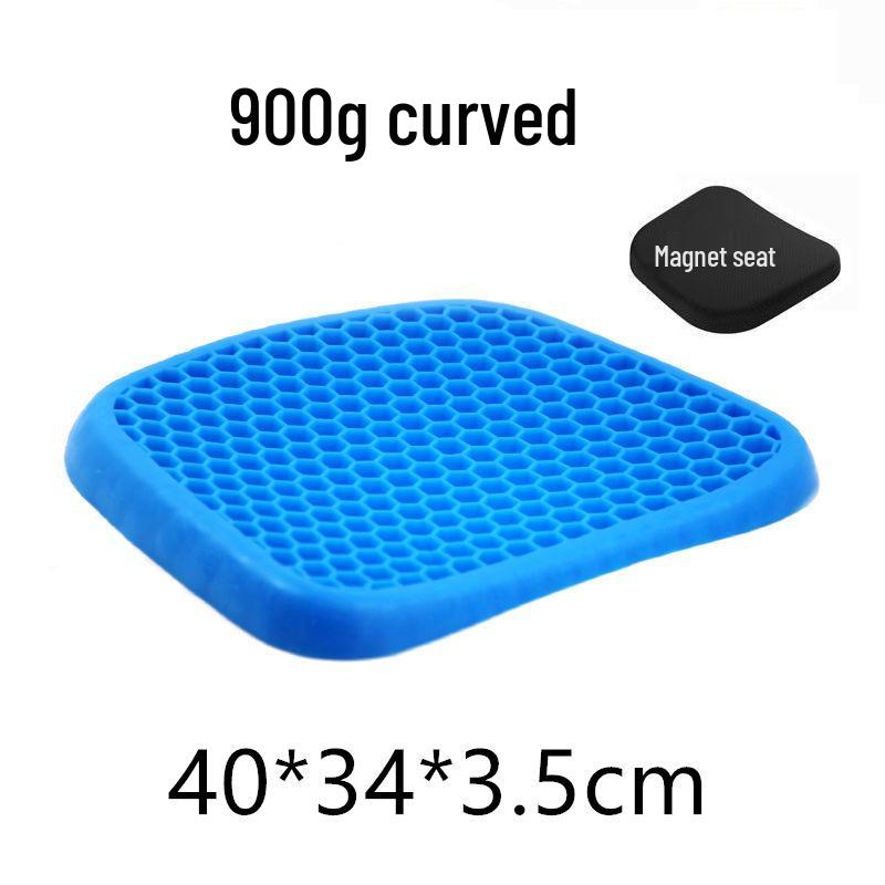 Summer Cooling Gel Seat Cushion - Honeycomb Silicone for Office, Car, and Long Sitting Comfort