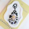 Cartoon Rabbit Keychain Pendant Cute Little Dinosaur Silicone Cute Bag Pendant Accessories Girlfriend Couple Gift