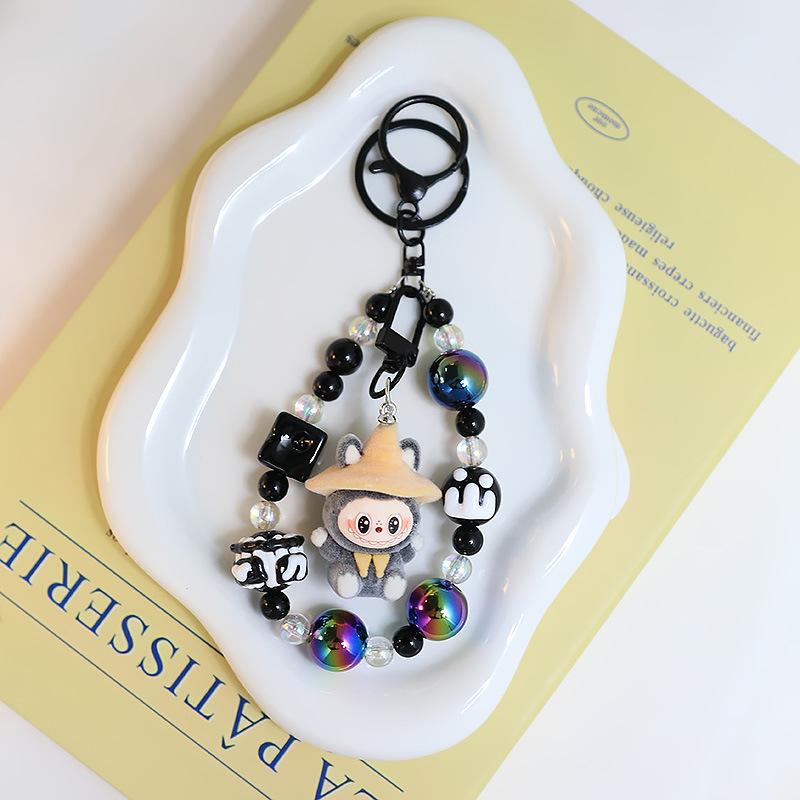 Cartoon Rabbit Keychain Pendant Cute Little Dinosaur Silicone Cute Bag Pendant Accessories Girlfriend Couple Gift